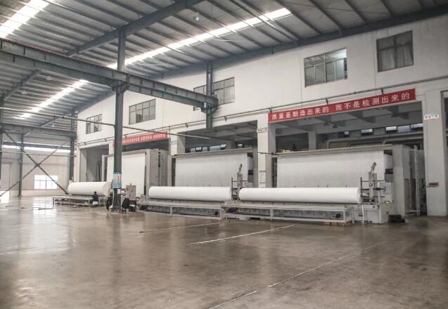 長絲聚酯胎前紡無紡布生產(chǎn)線